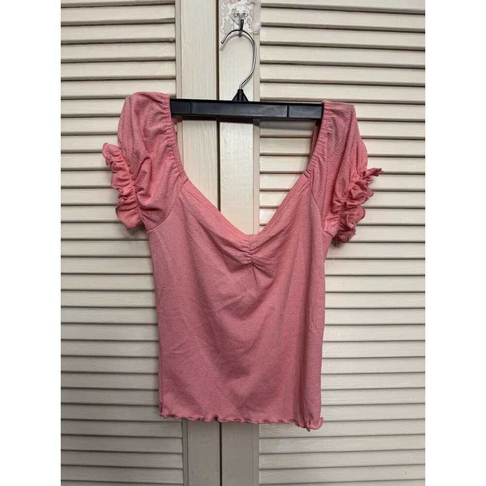 Abound Cinch Front Crinkle Top Size XXS